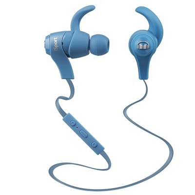 Monster iSport Bluetooth Wireless In-Ear Headphones - Blue